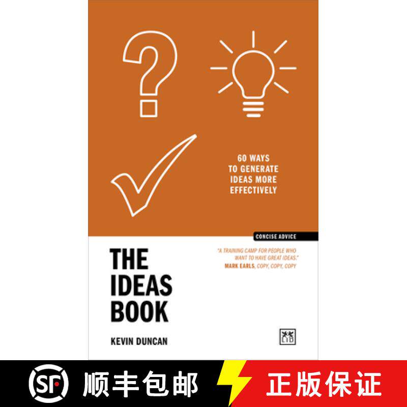 【3-4周达】The Ideas Book: 60 Ways to Generate Ideas More Effectively [9781911687535]