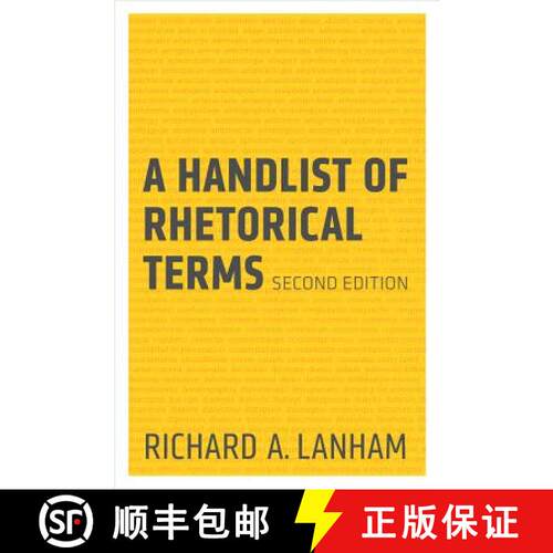 【3-4周达】A Handlist of Rhetorical Terms 2e (Second Edition) [9780520273689]
