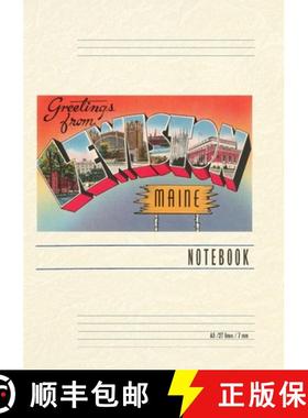 【3-4周达】Vintage Lined Notebook Greetings from Lewiston [9798385423545]