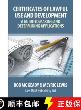 【3-4周达】'Certificates of Lawful Use and Development: A Guide to Making and Determining Applications [9781911035787]