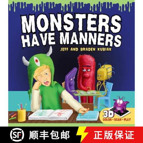 【3-4周达】Monsters Have Manners: An Interactive Augmented Reality SEL Children's Book About Good Man... [9781959419044]
