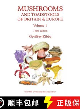 【3-4周达】Mushrooms and Toadstools of Britain & Europe, Volume 1 [9780957209466]