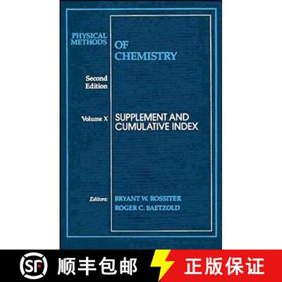 【3-4周达】精装 Physical Methods Of Chemistry Second Edition Supplement And Cumulative Index [Wiley化... [9780471570868]