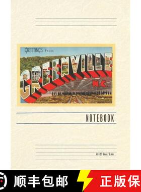 预订 Vintage Lined Notebook Greetings from Greenville [9798385430116]