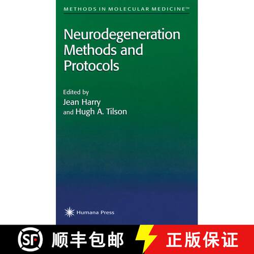 【3-4周达】精装 Neurodegeneration Methods and Protocols [9780896036123]