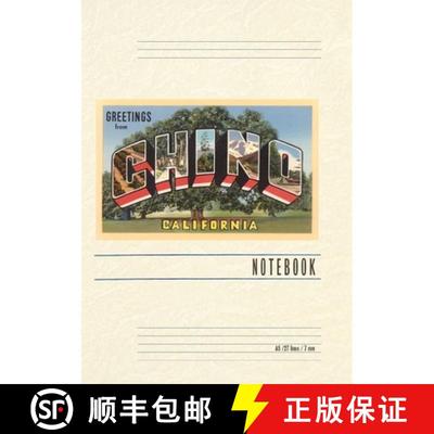 【3-4周达】Vintage Lined Notebook Large Letter Greetings from Chino, California [9798385403301]