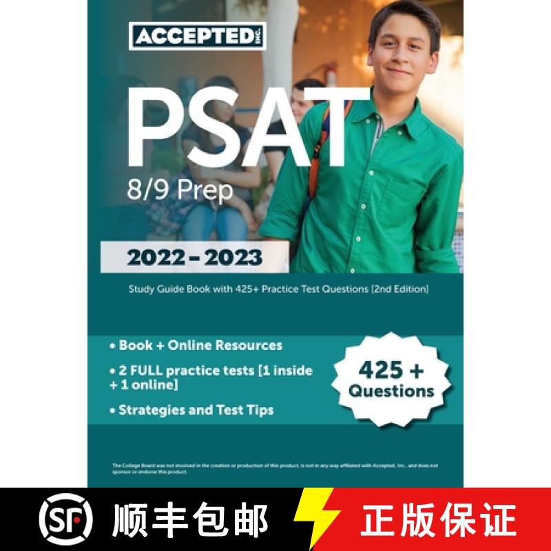 【2-3周达】PSAT 8/9 Prep 2022-2023: Study Guide Book with 425+ Practice Test Questions [2nd Edition] [9781637982266]