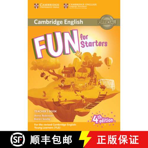 剑桥少儿 Fun for Starters Teacher’s Book with Downloadable Audio 初级教师书（带可下载音频） [9781316617496]
