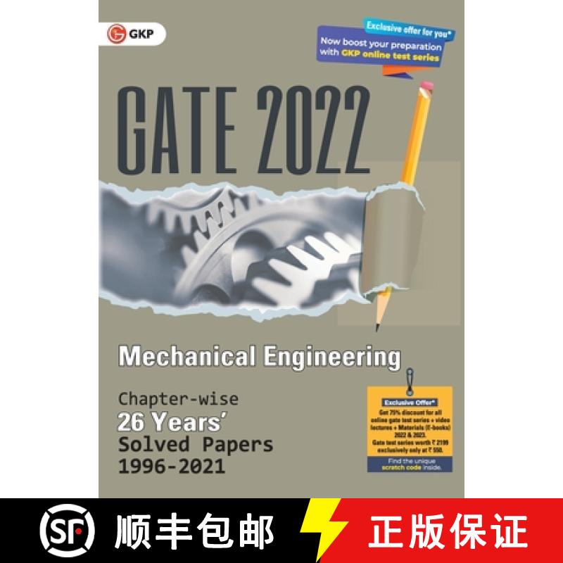 【4周达】Gate 2022 Mechanical Engineering - 26 Years Chapter-Wise Solved Papers (1996-2021) [9789390820924]
