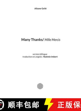 【3-4周达】Many Thanks: version bilingue (anglais/français) de Mille Mercis [9782322515882]