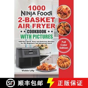 Quick Pictures with Cookbook Easy ... and Delicious 9781801215213 Basket 4周达 Day Ninja Air Foodi 1000 Fryer