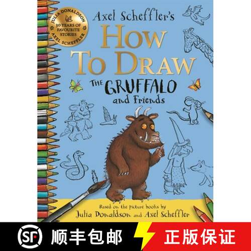 预订 How to Draw The Gruffalo and Friends : Learn to draw ten of your favourite characters with step-... [9781035001491]