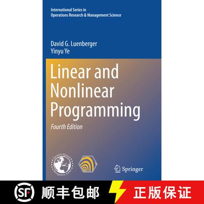 【3-4周达】Linear and Nonlinear Programming (Softcover reprint of the original 4th ed. 2016) (Softcov... [9783319374390]