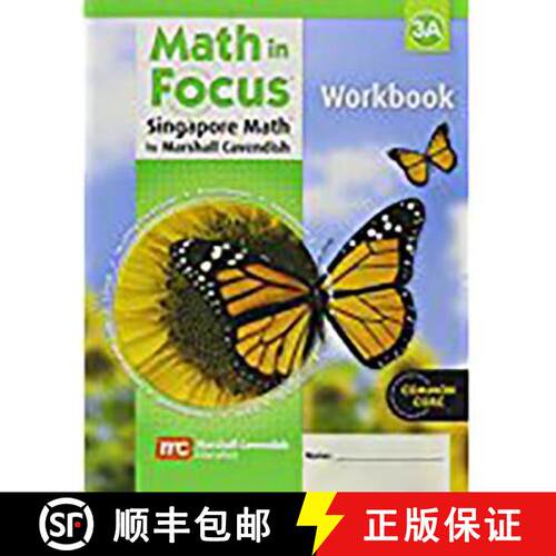 【3-4周达】Math in Focus: Singapore Math: Student Workbook, Book a Grade 3 [9780669013948]