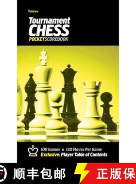 预订 Tabiya Tournament Chess Pocket Scorebook: Cover Style: Black with Yellow Graphic [9780985644277]