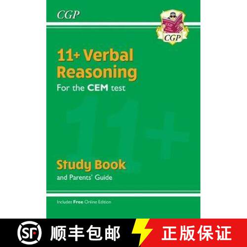 New 11+ CEM Verbal Reasoning Study Book (with Parents' Guide & Online Edition) [9781789081749]