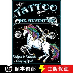 【3-4周达】Tattoo Ink Adventure: A Unique & Unusual Coloring Book [9781961160064]