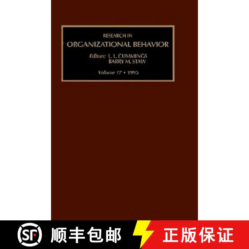 预订 Research in Organizational Behavior: An Annual Series of Analytical Essays and Critital Reviews:... [9781559387439]