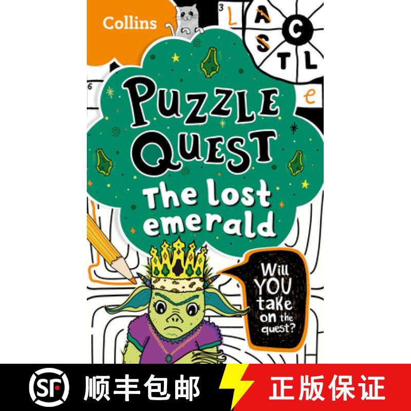 【3-4周达】Puzzle Quest The Lost Emerald: Solve More Than 100 Puzzles in This Adventure Story for Kid... [9780008532116]
