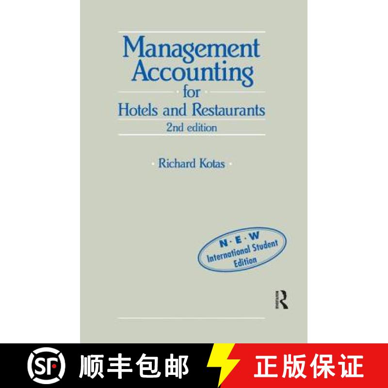 【3-4周达】Management Accounting for Hotels and Restaurants [9781138143166]