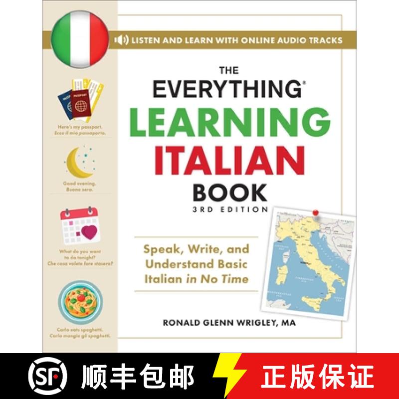 预订 The Everything Learning Italian Book, 3rd Edition: Speak, Write, and Understand Basic Italian in... [9781507225202]
