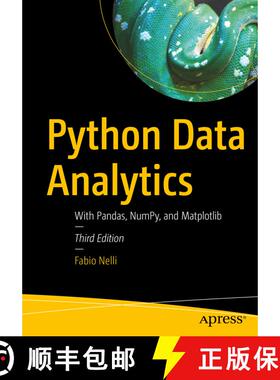 【3-4周达】Python Data Analytics : With Pandas, NumPy, and Matplotlib (Third Edition) [9781484295311]