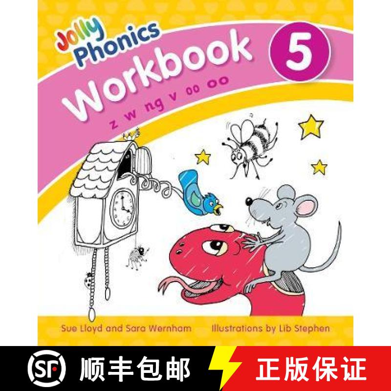 【2-3周达】Jolly Phonics Workbook 5: in Precursive Letters (British English edition) [9781844146550]