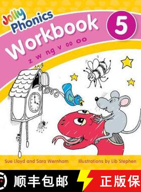 【3-4周达】Jolly Phonics Workbook 5: in Precursive Letters (British English edition) [9781844146550]