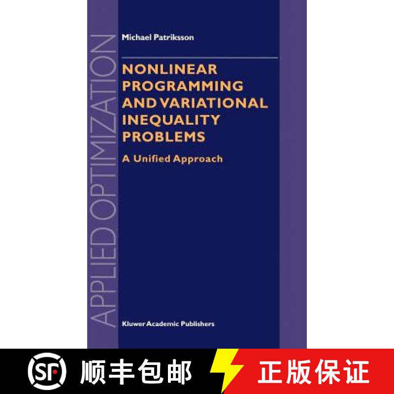 【3-4周达】Nonlinear Programming and Variational Inequality Problems : A Unified Approach [9780792354550]