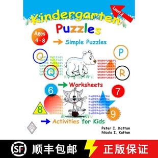 Kindergarten 9798869219947 Kids Worksheets 4周达 and Level Puzzles for Activities Simple