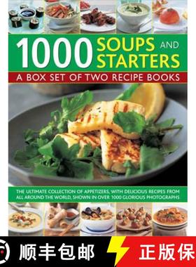 【3-4周达】1000 Soups and Starters: A Box Set of Two Recipe Books: The Ultimate Collection of Appetiz... [9780754825777]