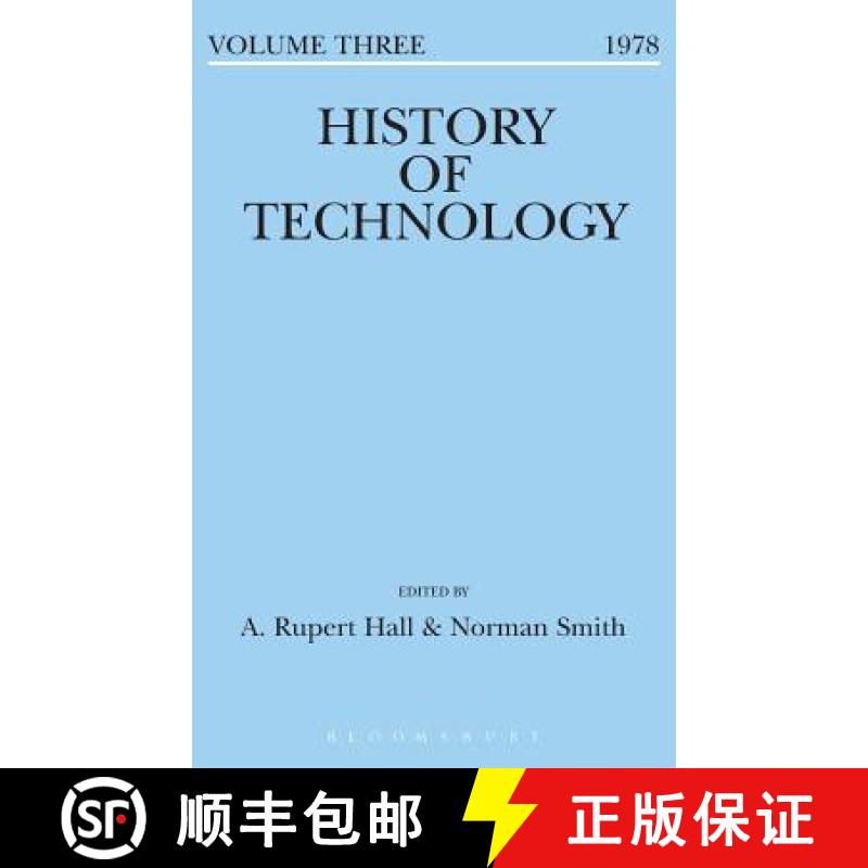 【3-4周达】History of Technology Volume 3 [9781350017405]