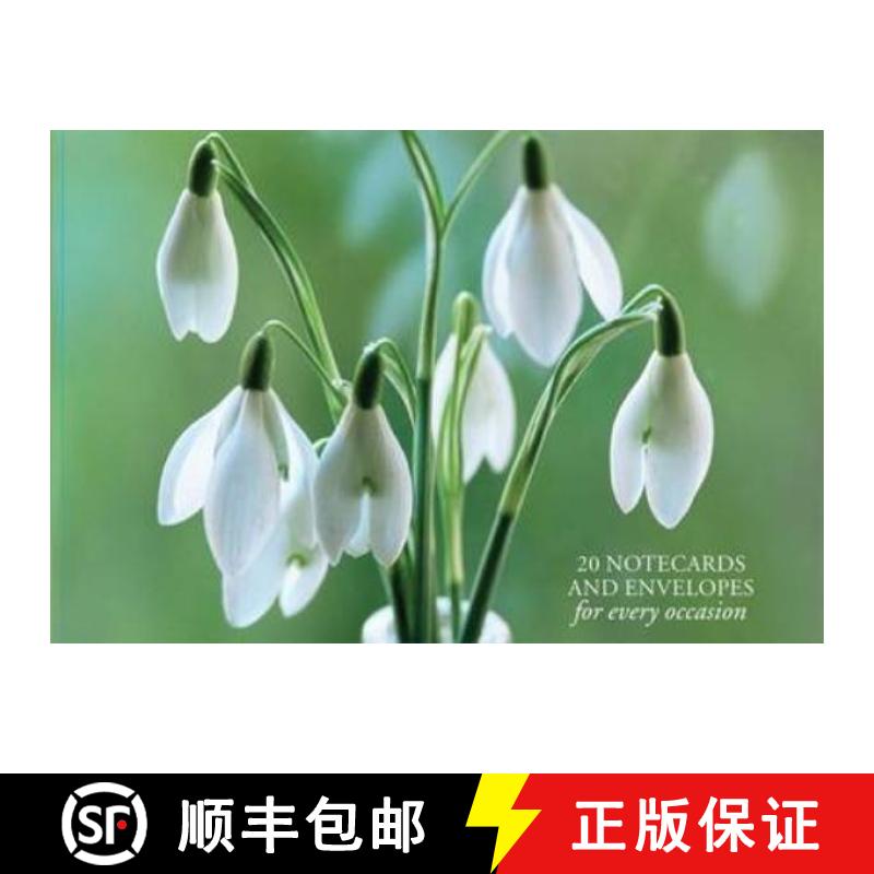 【2-3周达】Card Box of 20 Notecards and Envelopes: Snowdrop: A Delightful Pack of 20 High-Quality Flo... [9780754825883]