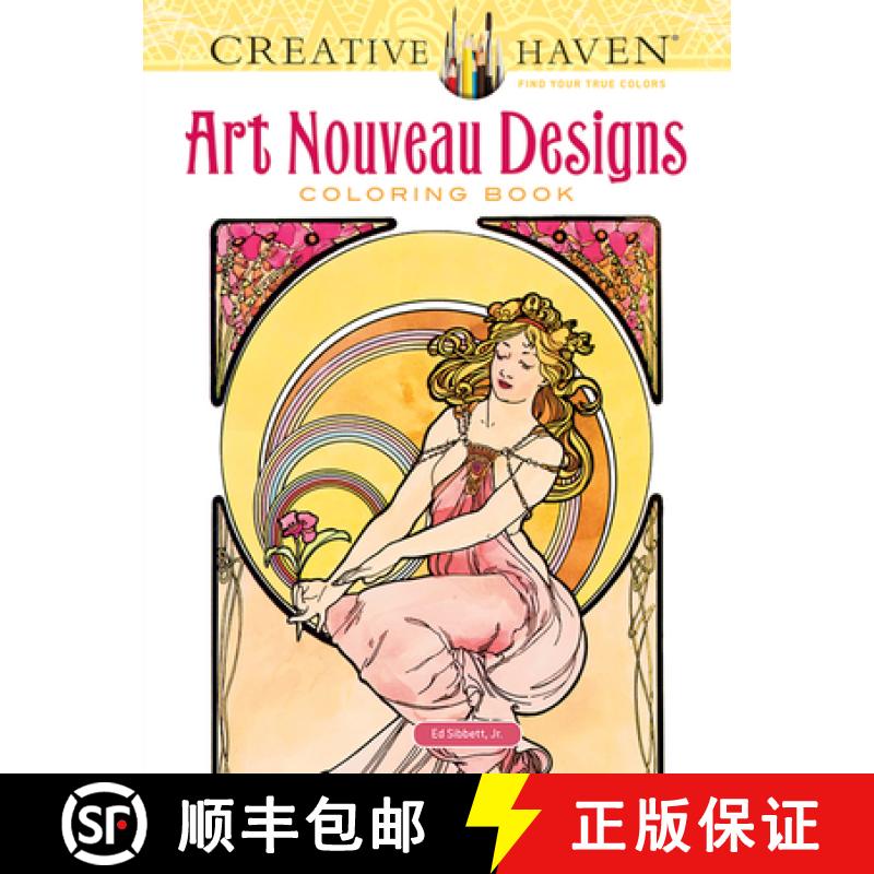 预订 Creative Haven Art Nouveau Designs Coloring Book [9780486781891]