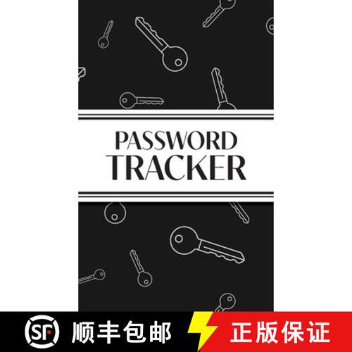 【3-4周达】精装 Password Tracker (Black Keys): 6x9 Hardcover Alphabetical Password Logbook for Easy O... [9781834120775]