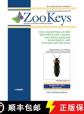 预订 ZooKeys 573: The Coleoptera of New Brunswick and Canada [9789546428165]
