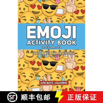 预订 Emoji Activity Book for Kids Ages 4-8: 60+ Emoji Activity Pages - Coloring, Mazes, Dot-to-Dots, ... [9781951355609]