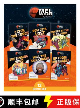 【3-4周达】Phonic Books Mel on Mars: Decodable Books for Older Readers (CVC, Consonant Blends and Con... [9780593842447]