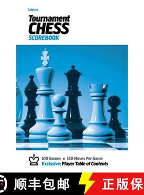 预订 Tabiya Tournament Chess Scorebook: Cover Style: White with Blue Graphic [9780985644222]