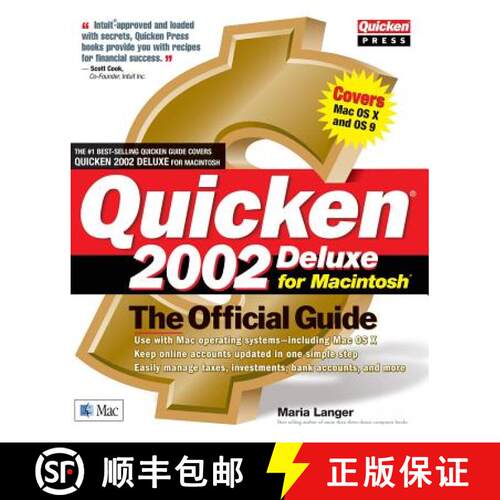 【3-4周达】Quicken 2002 Deluxe for Macintosh: The Official Guide [9780072193893]