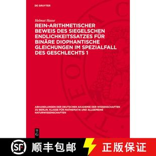 Für Rein Siegelschen 预订 Binäre 9783112734629 Beweis Gleichu... Arithmetischer Des Diophantische Endlichkeitssatzes