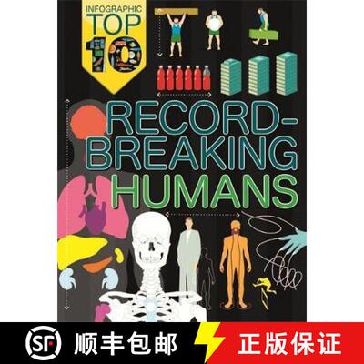 【3-4周达】Infographic: Top Ten: Record-Breaking Humans [9780750297745]