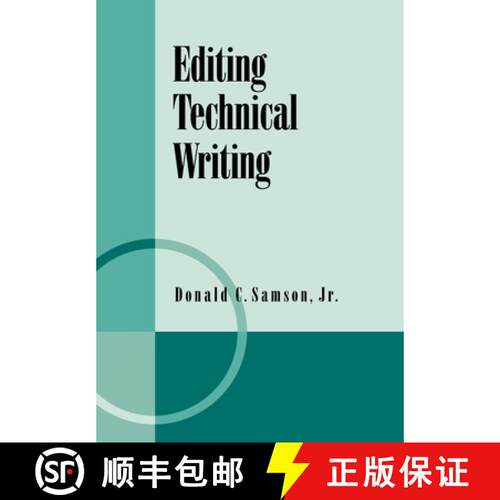 【3-4周达】Editing Technical Writing [9780195063516]