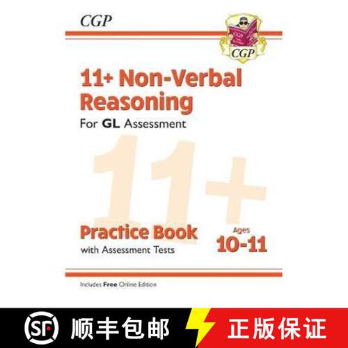 【3-4周达】New 11+ GL Non-Verbal Reasoning Practice Book & Assessment Tests - Ages 10-11 (with Online... [9781789081633]
