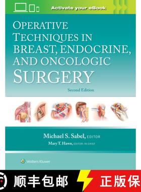 【3-4周达】Operative Techniques in Breast, Endocrine, and Oncologic Surgery: Print + eBook with Multi... [9781975176495]