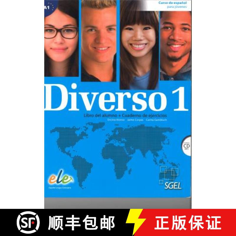 【2-3周达】Diverso 1: Student Book with Exercises: Curso de Espanol Para Jovenes [9788497788212]