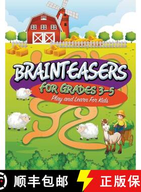 【3-4周达】Brainteasers For Grades 3-5: Play and Learn For Kids [9781681273426]