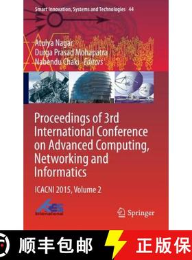 【3-4周达】Proceedings of 3rd International Conference on Advanced Computing, Networking and Informat... [9788132225287]