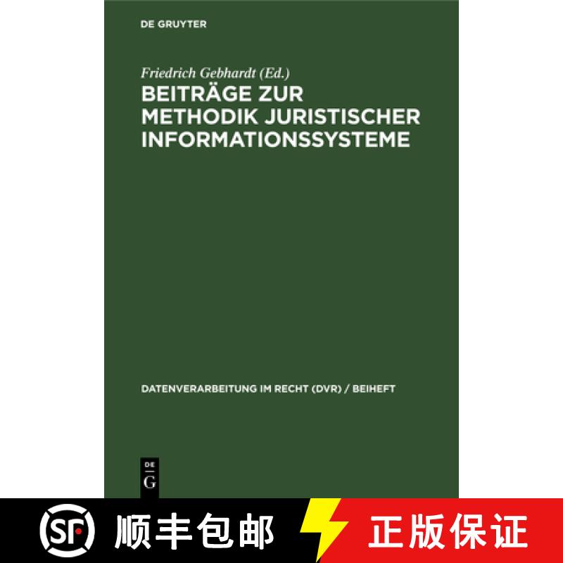 预订 DEG Beiträge zur Methodik juristischer Informationssysteme [9783112306499]
