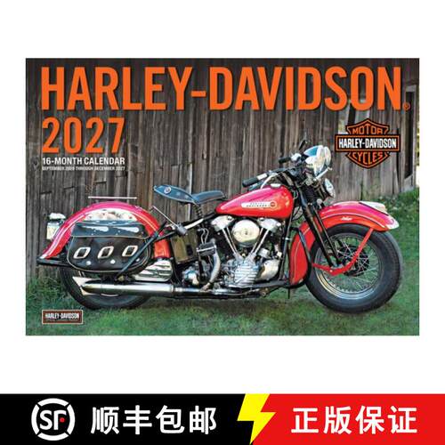 【3-4周达】Harley-Davidson 2027 17x12 : 16-Month Calendar--September 2026 through December 2027 [9798317901288]